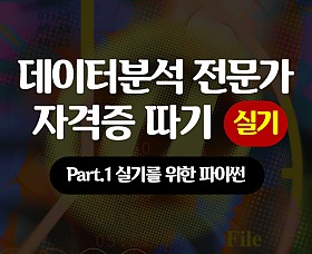 [HD]데이터분석 전문가(ADP) 자격증 따기 (실기) Part.1 실기를 위한 파이썬